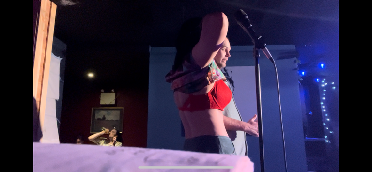 Still from Carmina's work 'Comedians Read My Father's Day Cards'